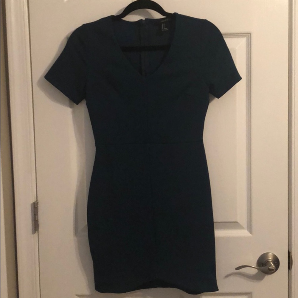 Dark teal dress